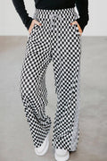 Checkerboard Drawstring Pants